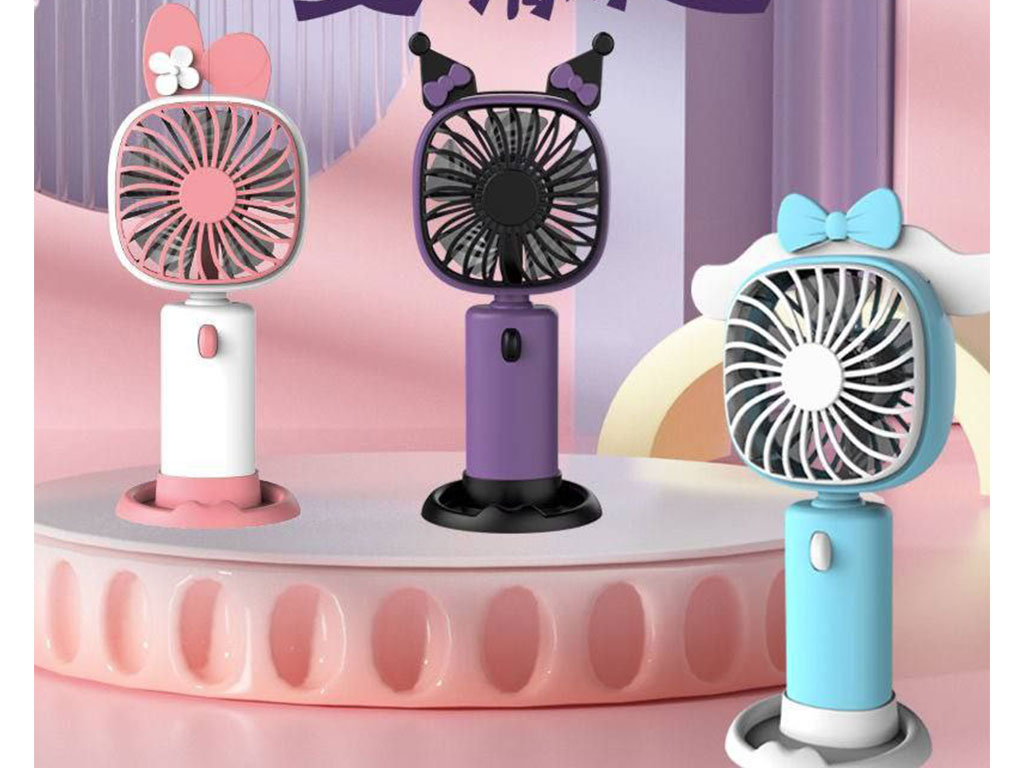 مینی پنکه شارژی مدل پایه دار و دستی کودک