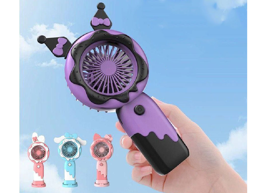 مینی پنکه شارژی مدل پایه دار و دستی کودک