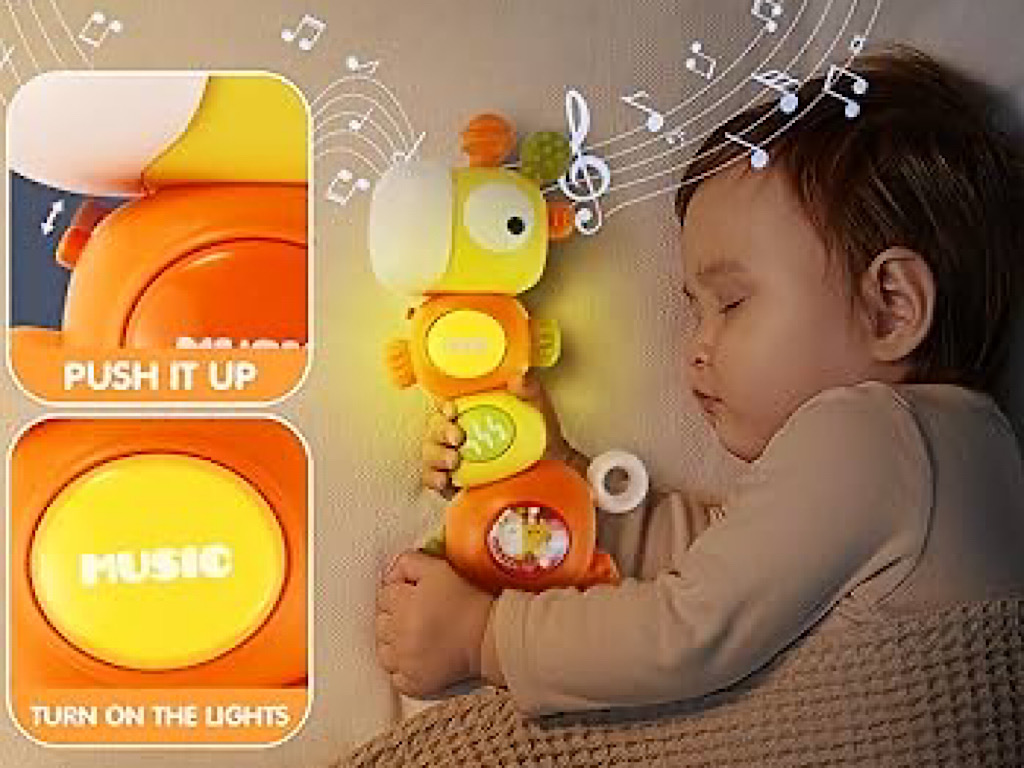 جغجغه دندانگیر موزیکال و چراغدار طرح زرافه اسباب بازی vavakids