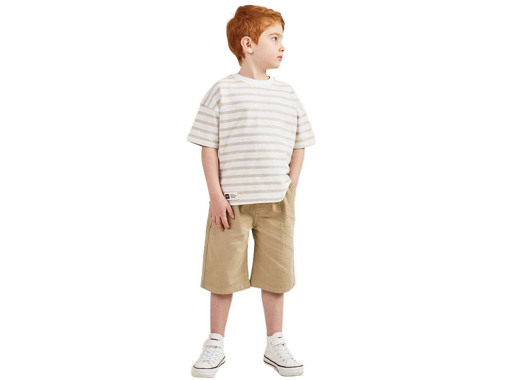 تیشرت نوزاد وکودک راه راه کرم بشیر bashir