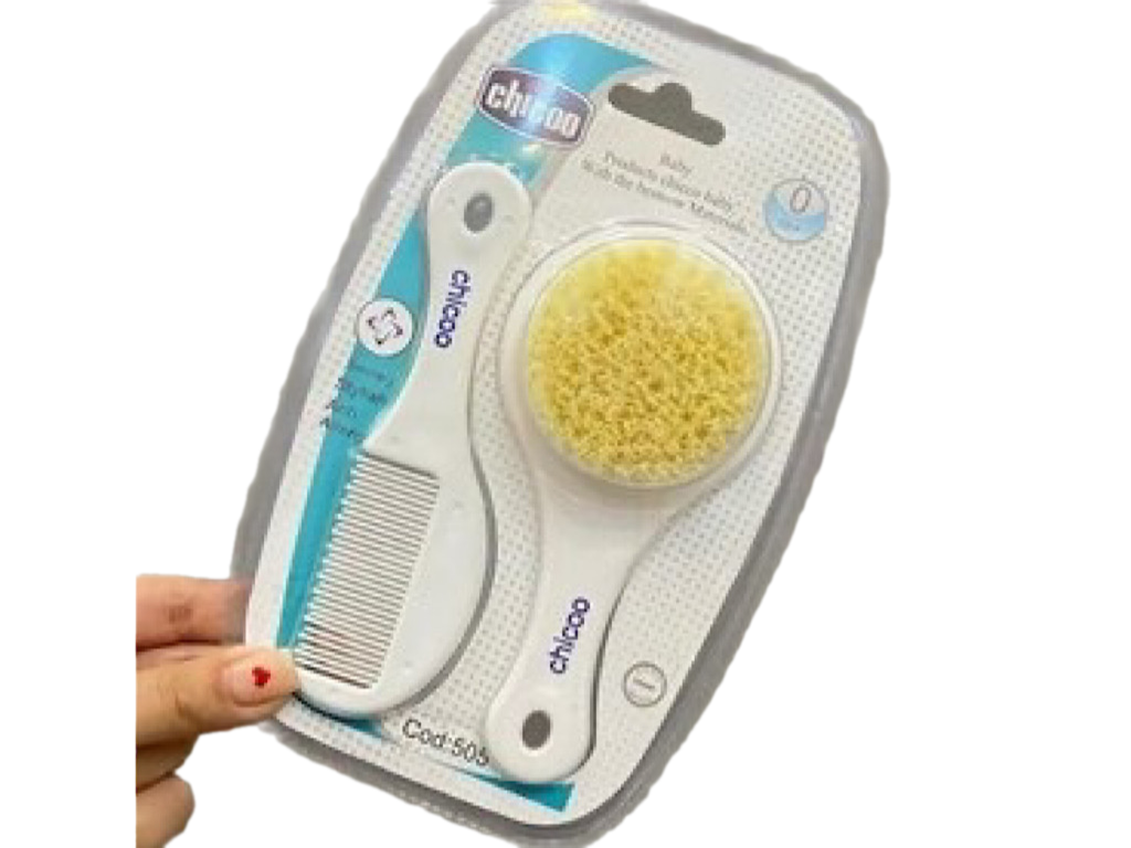 شانه و برس نوزادی سفید رنگ  chicoo