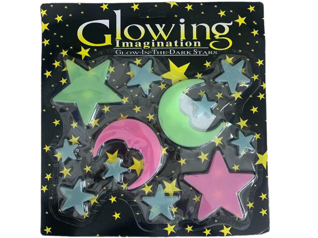 استیکر ماه و ستاره شبرنگ بزرگ