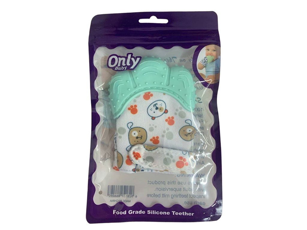 دستکش دندانگیردار نوزادی طرح حیوانات only baby
