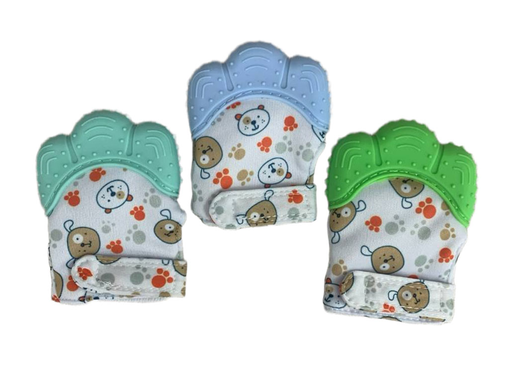 دستکش دندانگیردار نوزادی طرح حیوانات only baby