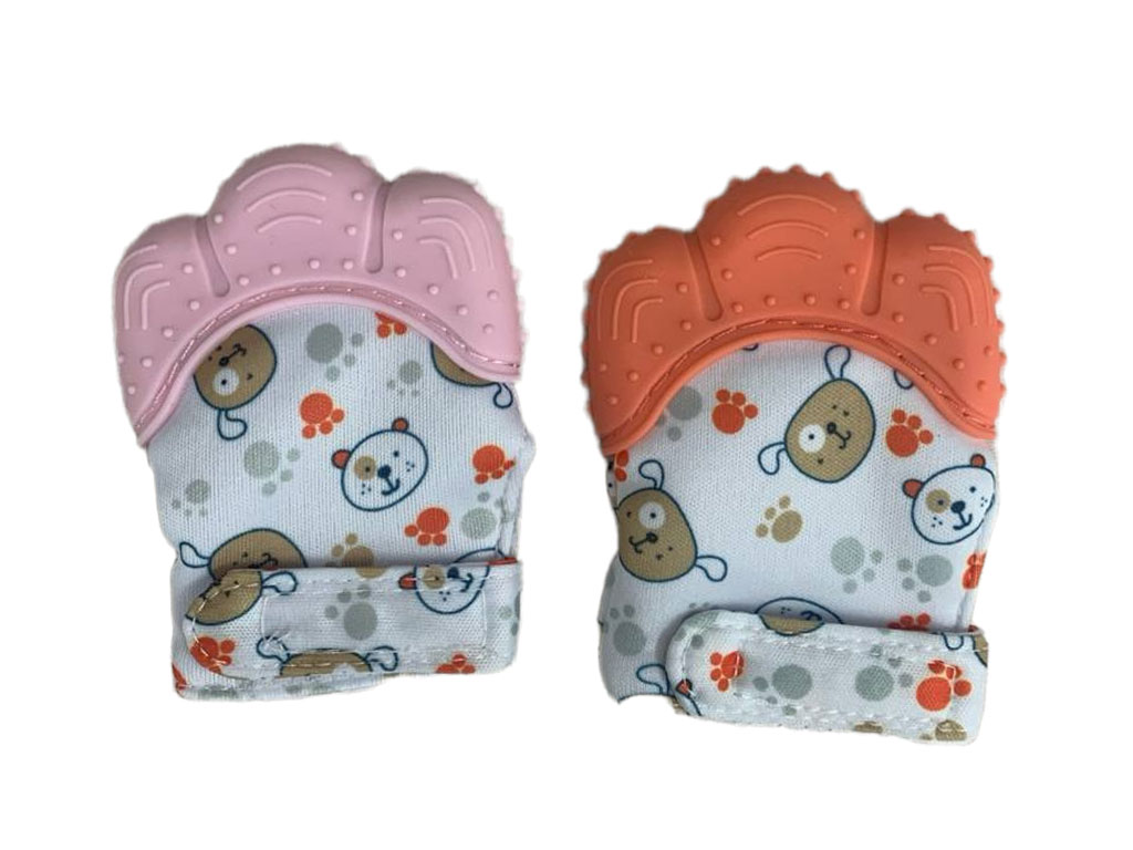 دستکش دندانگیردار نوزادی طرح حیوانات only baby