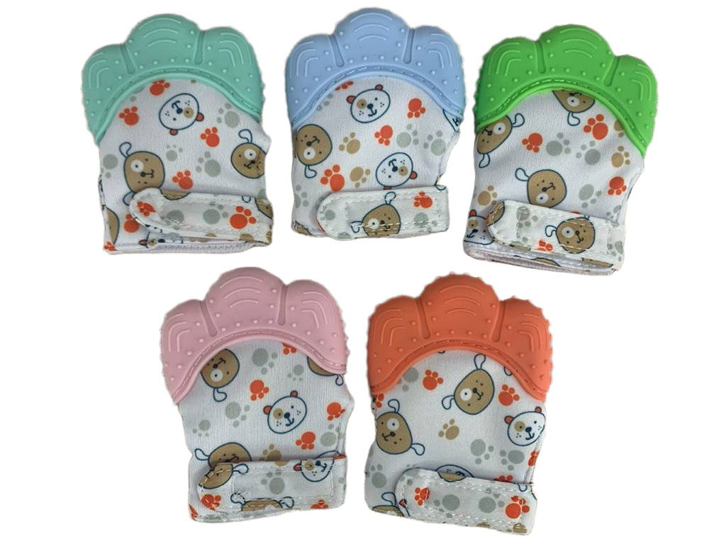 دستکش دندانگیردار نوزادی طرح حیوانات only baby