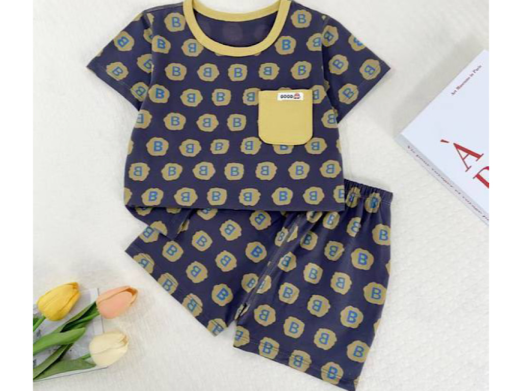 تیشرت و شلوارک راحتی  طرح حرف  B