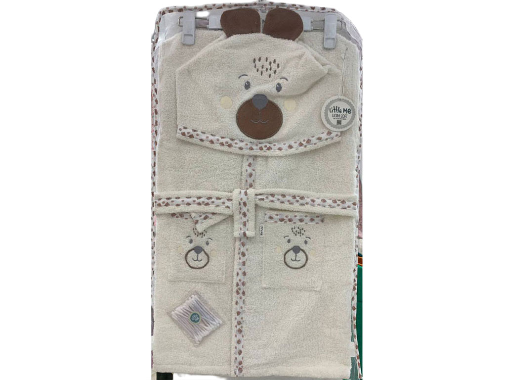 حوله تن پوش همراه با گوش پاک کن لیتل می little me