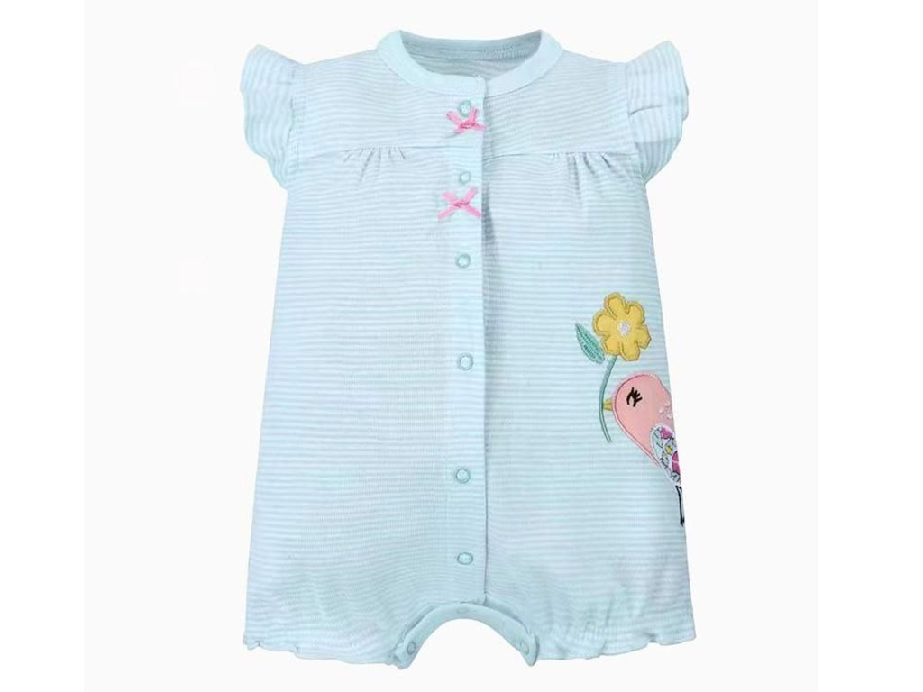 رامپر نوزاد و کودک دخترانه طرح گلدوزی شده پرنده کارترز Carters