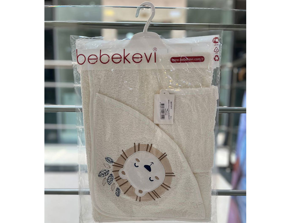 ست حوله کلاهدار و لیف نوزادی ببکوی bebekevi