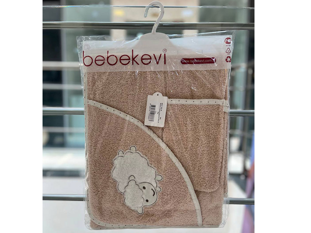 ست حوله کلاهدار و لیف نوزادی ببکوی bebekevi