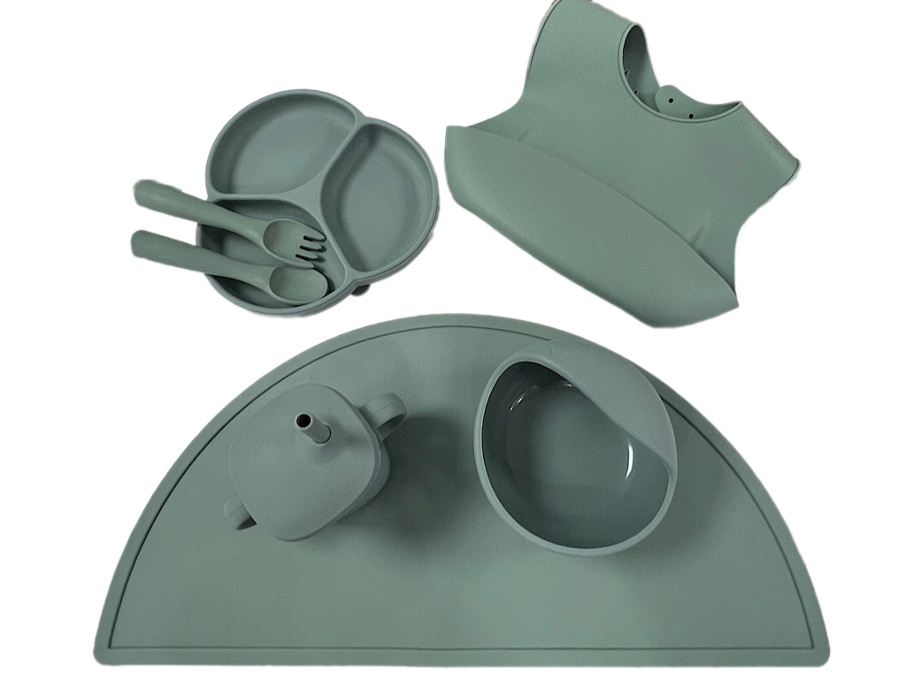 ست ظرف غذا سیلیکونی 9 تکه طرح برگ