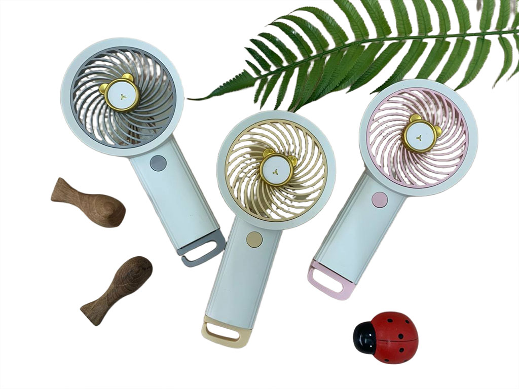 پنکه شارژی و دستی طرح خرس تدی