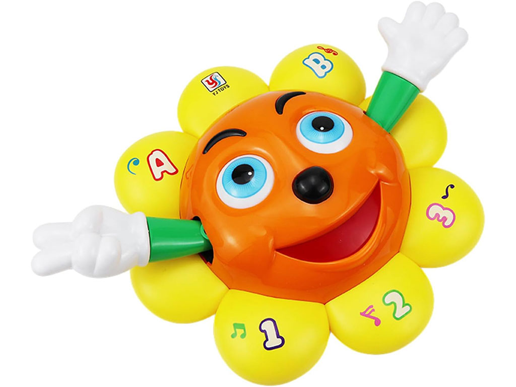 آفتابگردان موزیکال و چراغ دار با چرخش 360 درجه اسباب بازی yj toys
