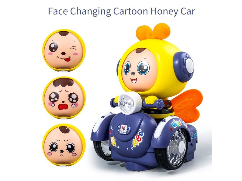 زنبور موتورسوار موزیکال و چراغ دار اسباب بازی yj toys
