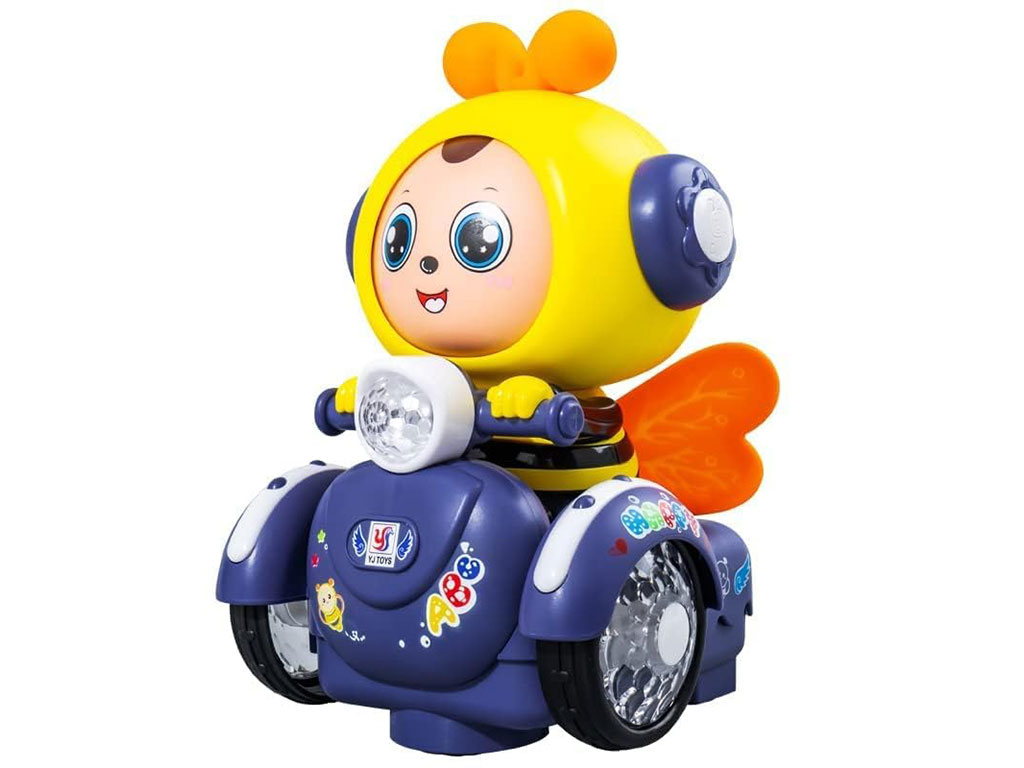 زنبور موتورسوار موزیکال و چراغ دار اسباب بازی yj toys