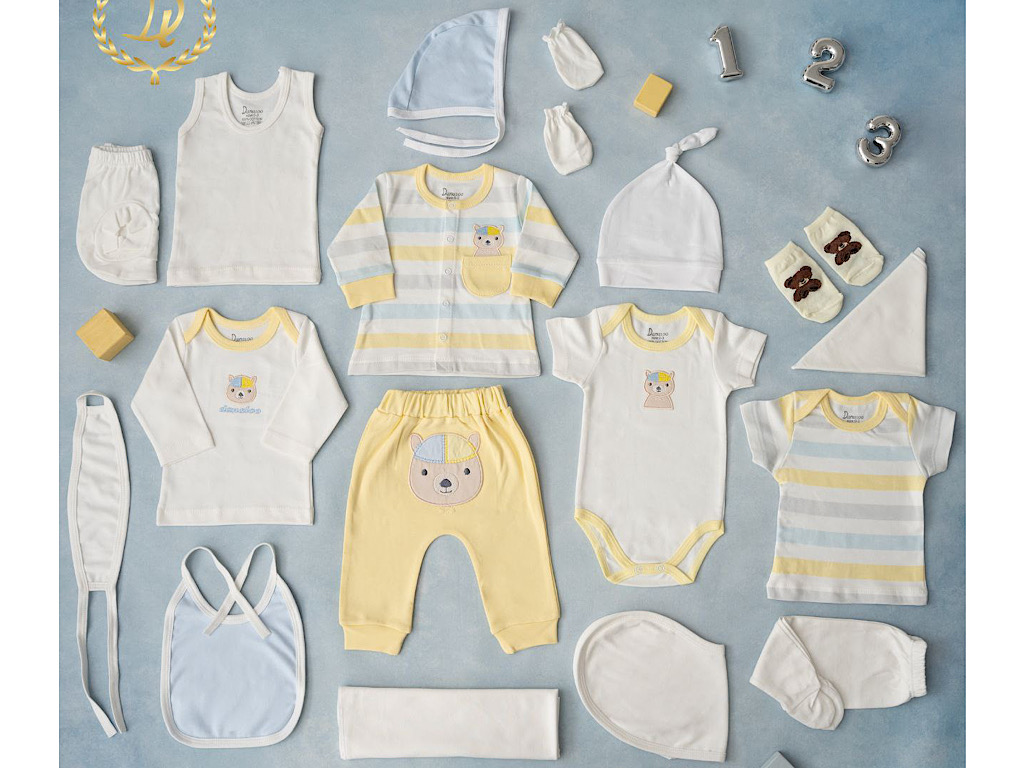 ست بیمارستانی 19تکه نوزادی طرح  خرس کلاهدار دانالو Danaloo