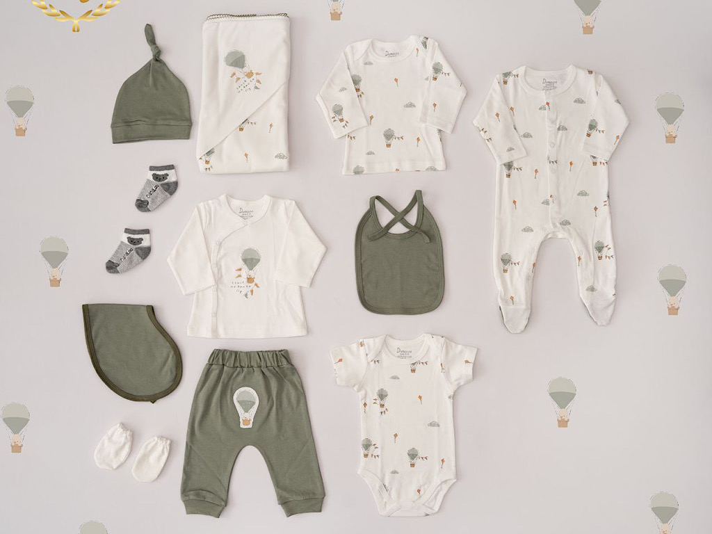 ست بیمارستانی 13 تکه نوزادی طرح  بالون دانالو Danaloo