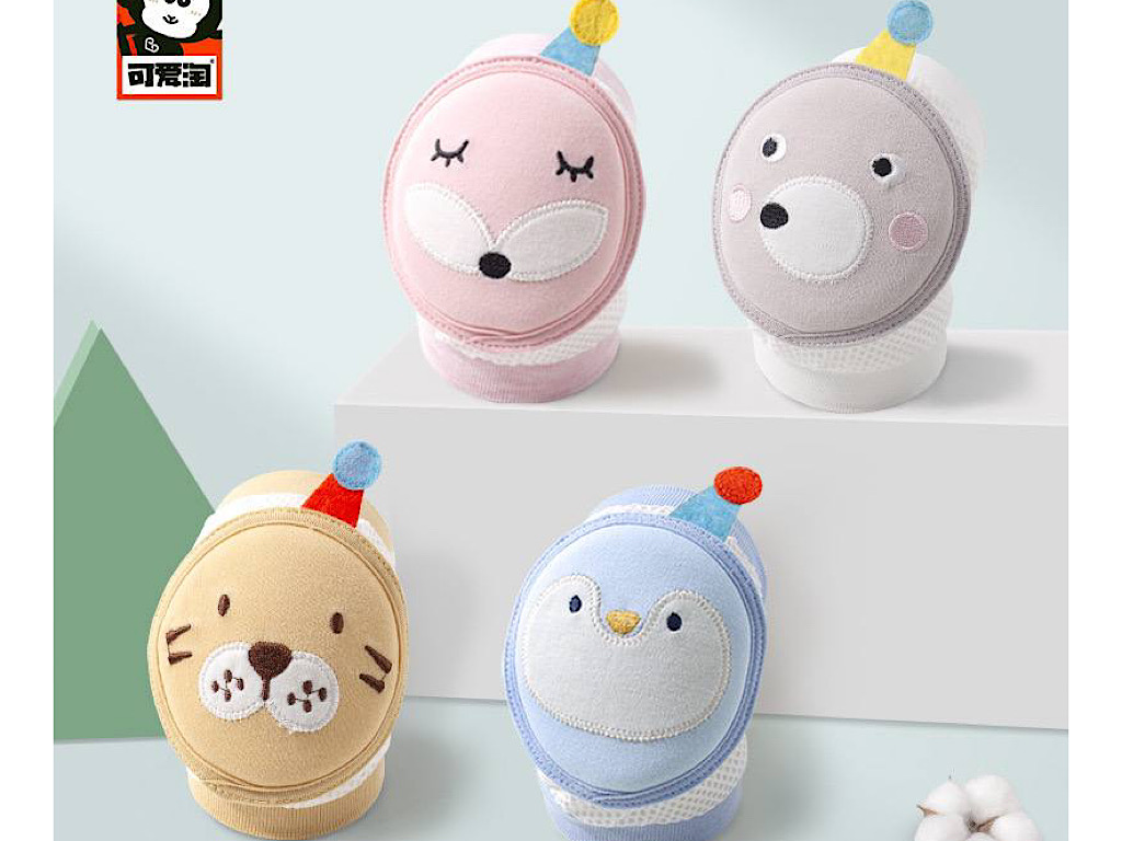 زانوبند نوزادی مدل تکه دوزی با پد اسفنجی