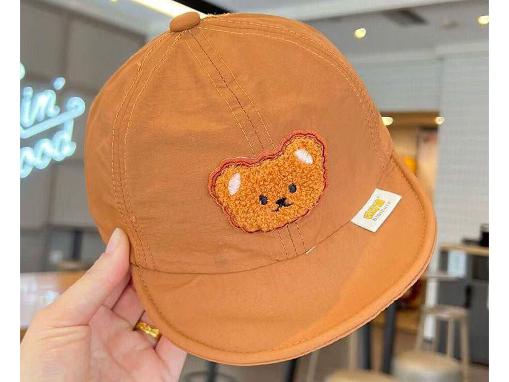 کلاه لبه دار طرح برجسته خرس تدی(دور سر 45cm)