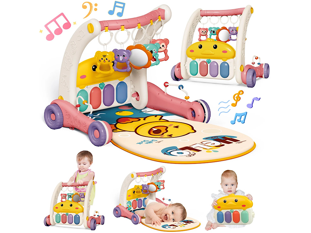 تشک بازی و واکر موزیکال نوزادی 2 در 1 cibi