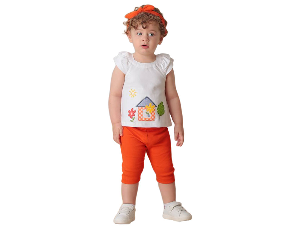 تونیک، شلوارک و هدبند دخترانه طرح کلبه دانالو danalo