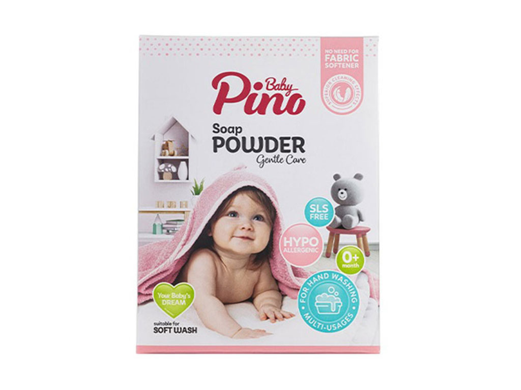 پودر صابون لباس نوزاد و کودک مناسب شستشو با دست پینو بیبی Pino baby