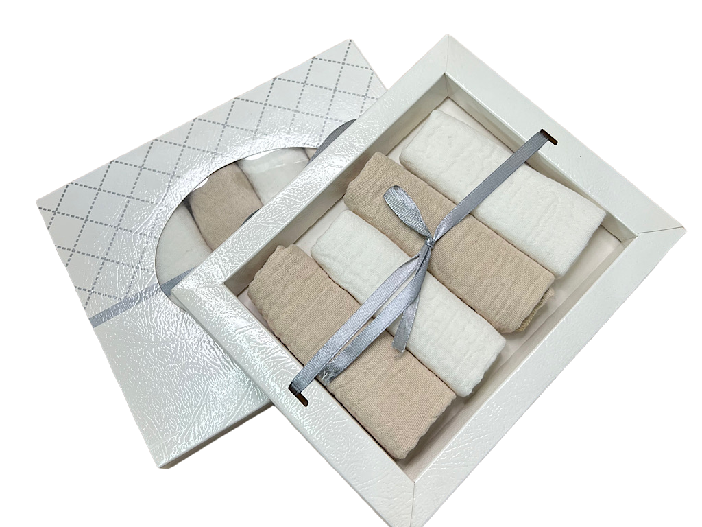 پک دستمال دهان و صورت 6 عددی موسلین baby cute