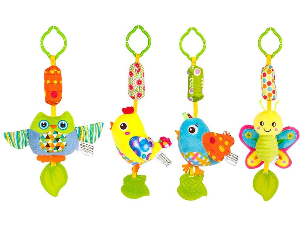 آویز تخت و کریر جغجغه ای و دنداگیر دار هپی مانکیhappy monkey