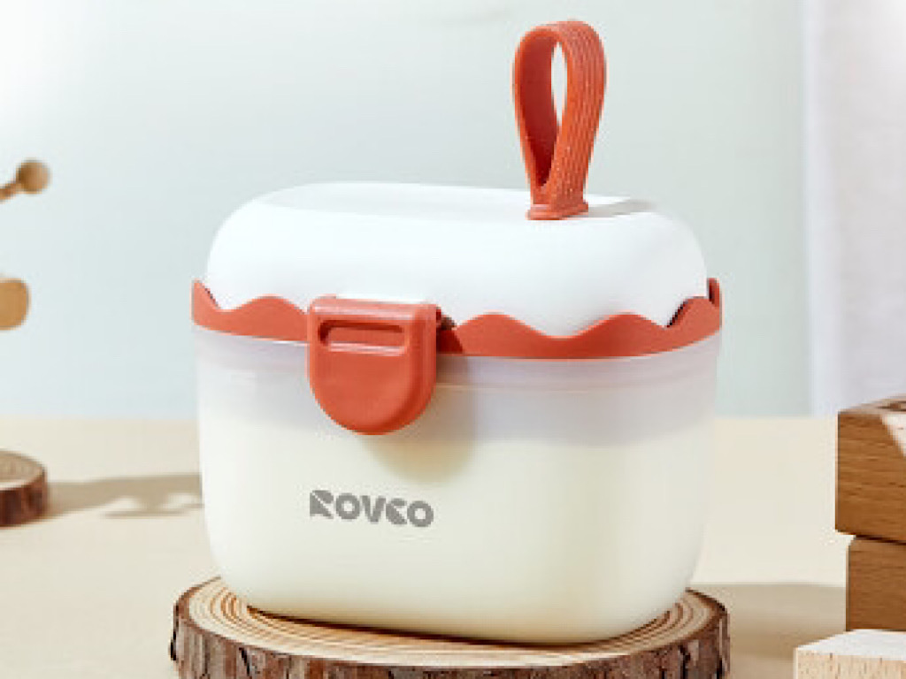 ظرف ذخیره شیر خشک پیمانه دار و انبار غذای نوزادی رووکو rovco