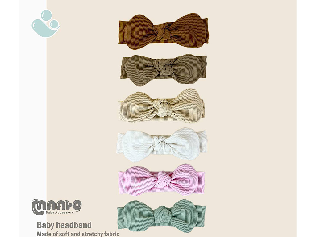 هدبند نوزادی پارچه کبریتی maato