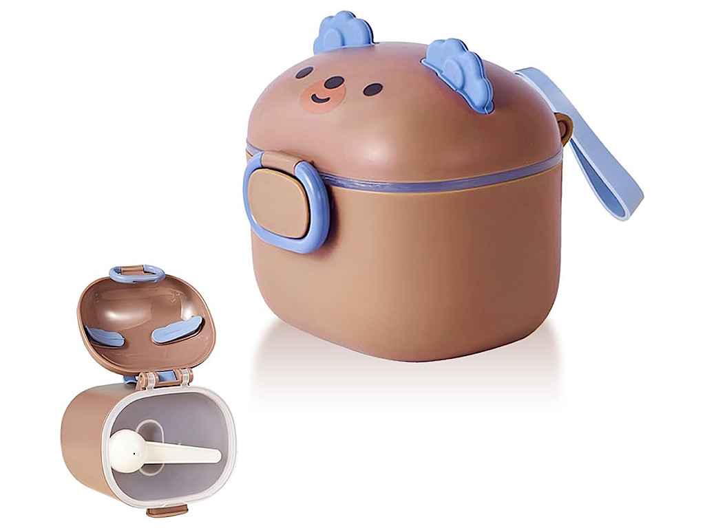 ظرف و انبار ذخیره شیر خشک  طرح تدی پیمانه دار نوزادی و انبار غذای کودک 