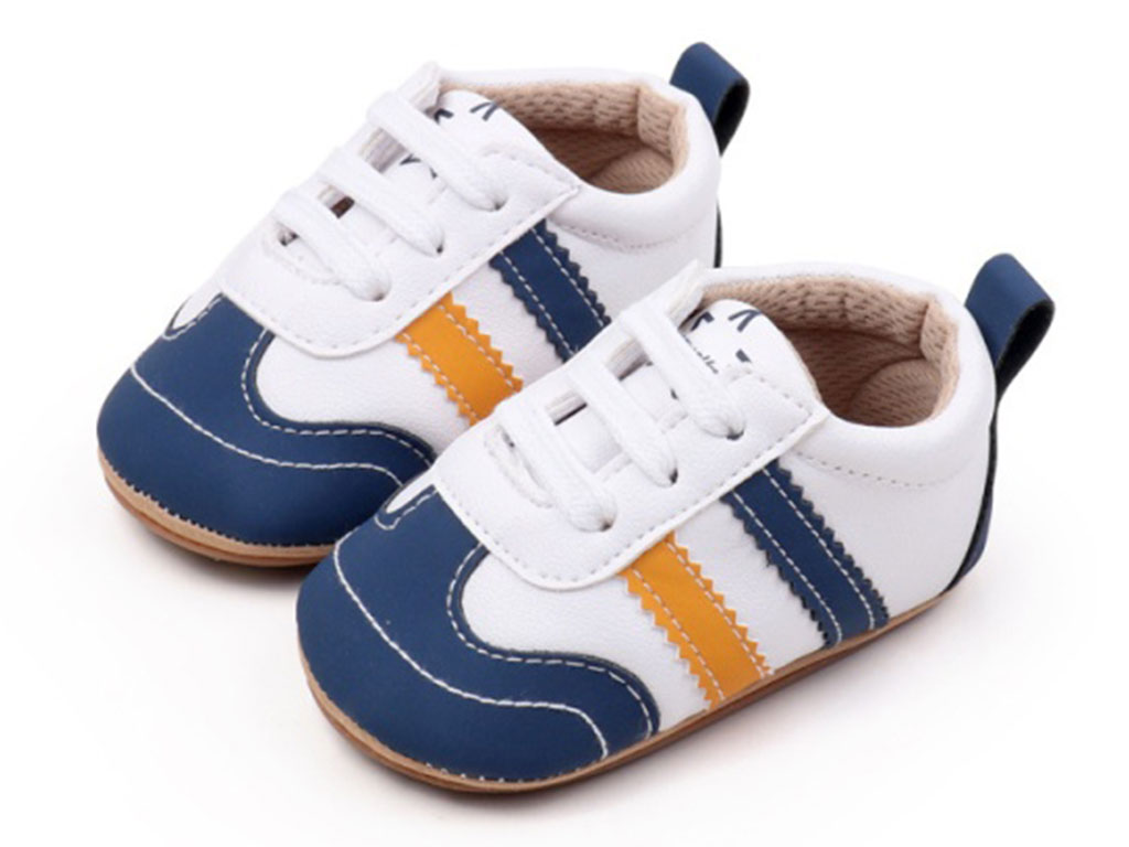 پاپوش نوزادی استپ دار رنگ شیری-سرمه ای