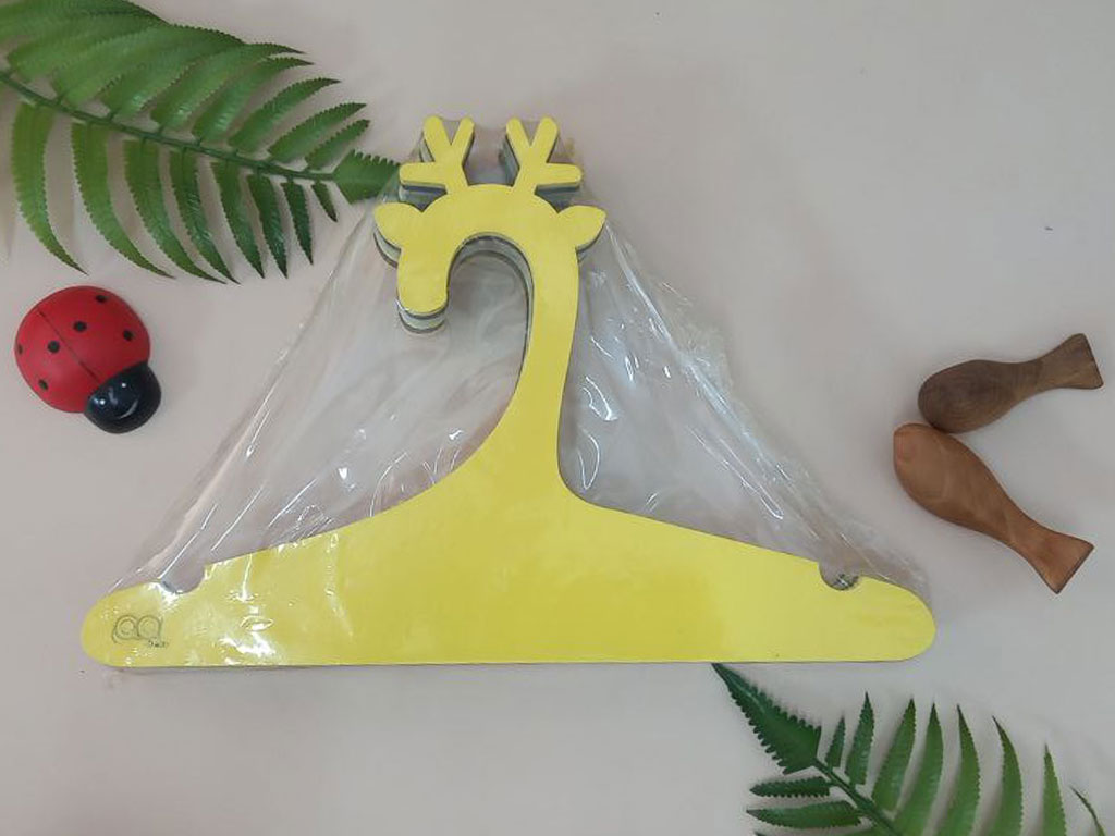 چوب لباسی 6 عددی نوزاد و کودک طرح حیوانات