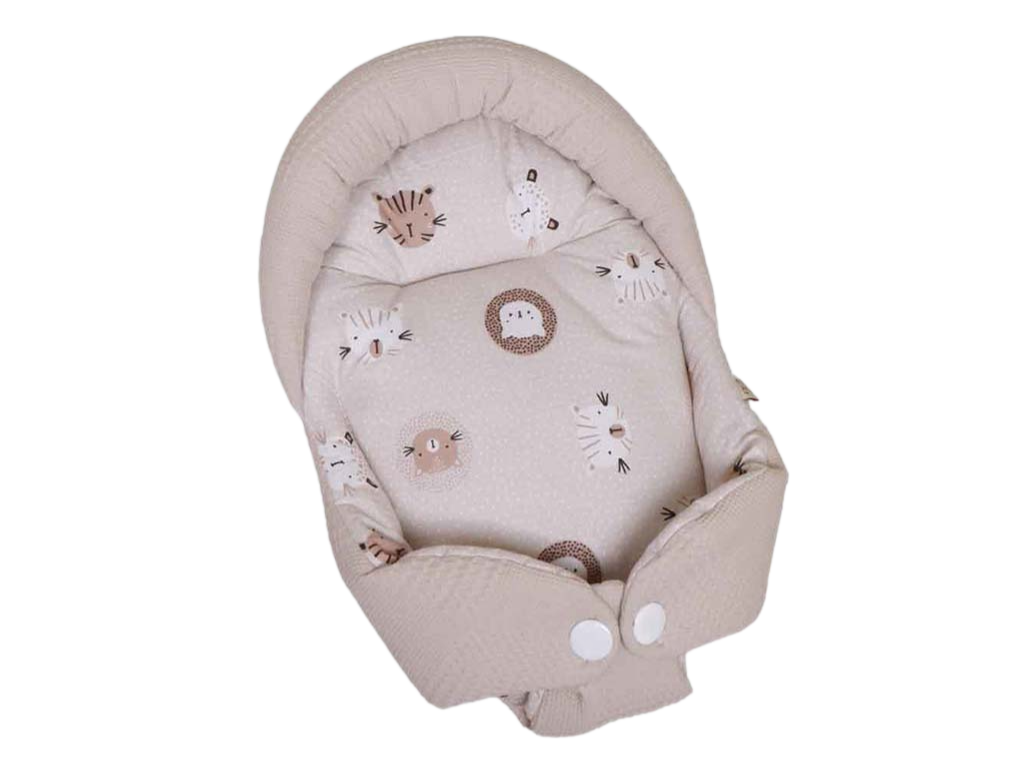 قنداق سوئیسی (آغوش گیر) نوزادی طرح پیکه گربه نسکافه ای الا ELA