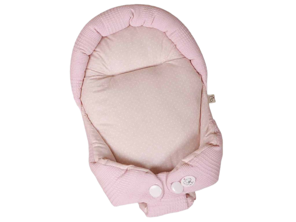 قنداق سوئیسی (آغوش گیر) نوزادی طرح پیکه خالدار صورتی  الا ELA