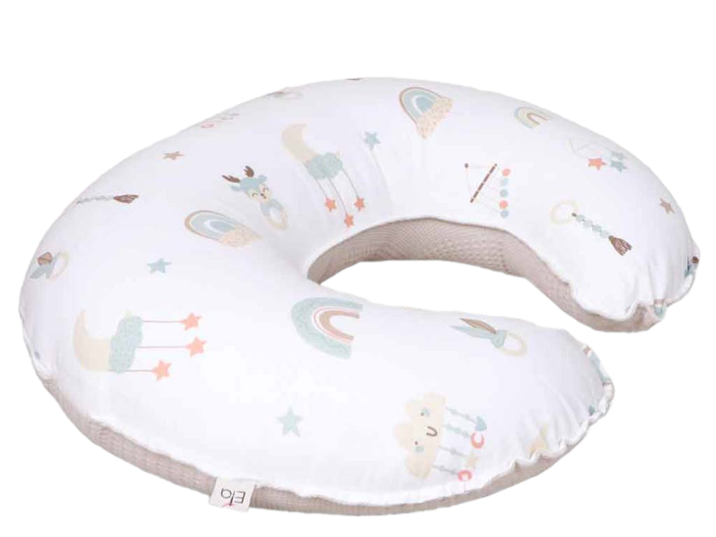 بالشت چند منظوره شیردهی نوزاد طرح پیکه رنگین کمان آویز الا ELA