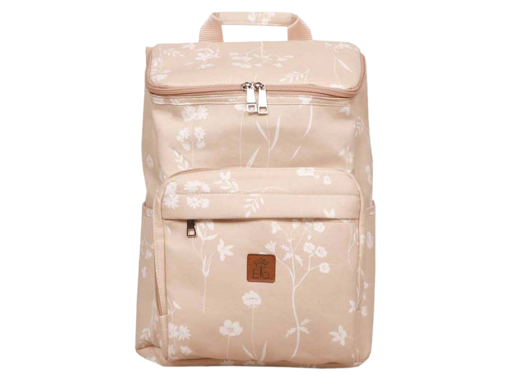 کوله پشتی لوازم نوزاد نیکا گلدار کرم الا ELA