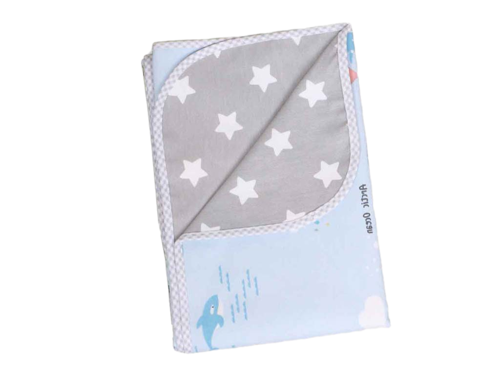 زیرانداز بازی و غذای نوزاد و کودک طرح نقشه جهان آبی الا ELA