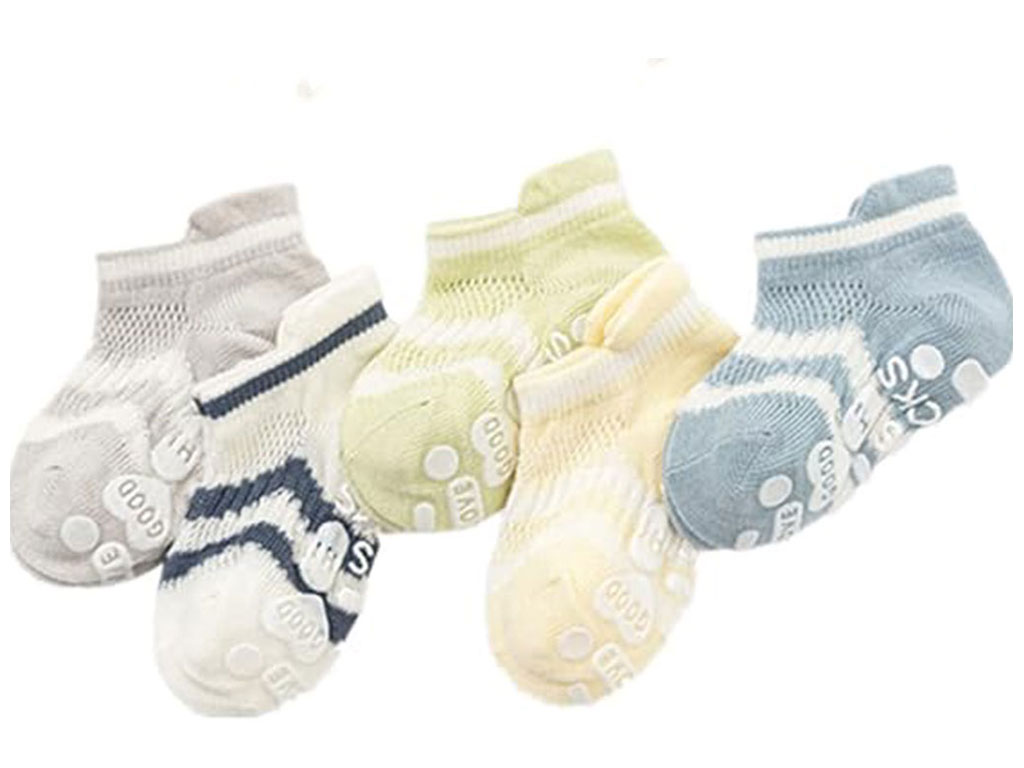 جوراب مچی نوزادی استپ دار چند رنگ
