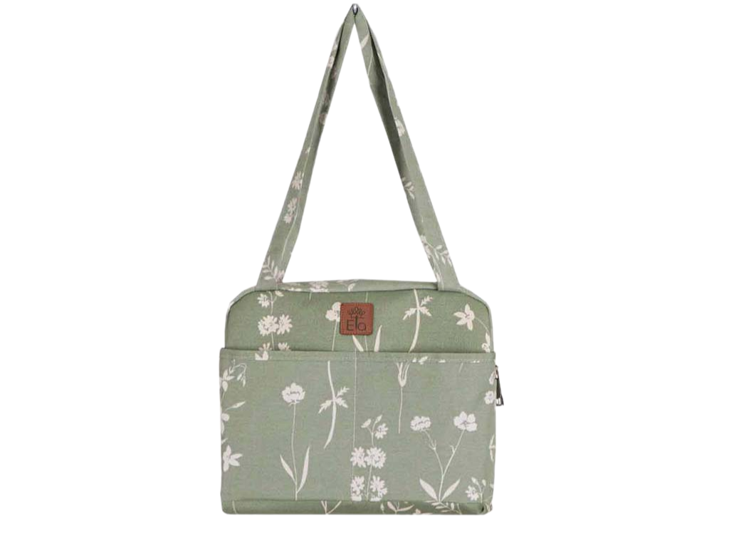 کیف همراه گلدار سبز الا ELA