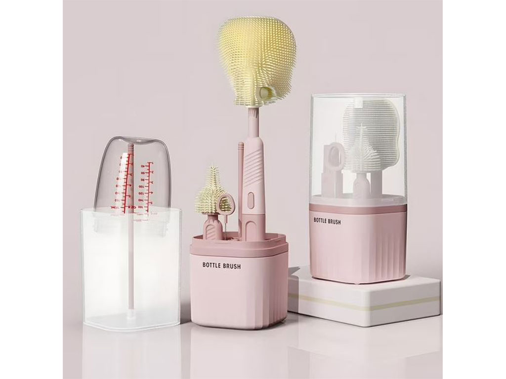 آبچکان و شیشه شور سیلیکونی قاب دار لوازم نوزاد و کودک Bottle Brush
