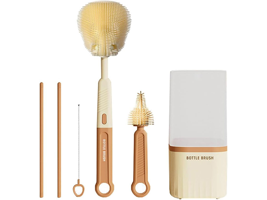 آبچکان و شیشه شور سیلیکونی قاب دار لوازم نوزاد و کودک Bottle Brush
