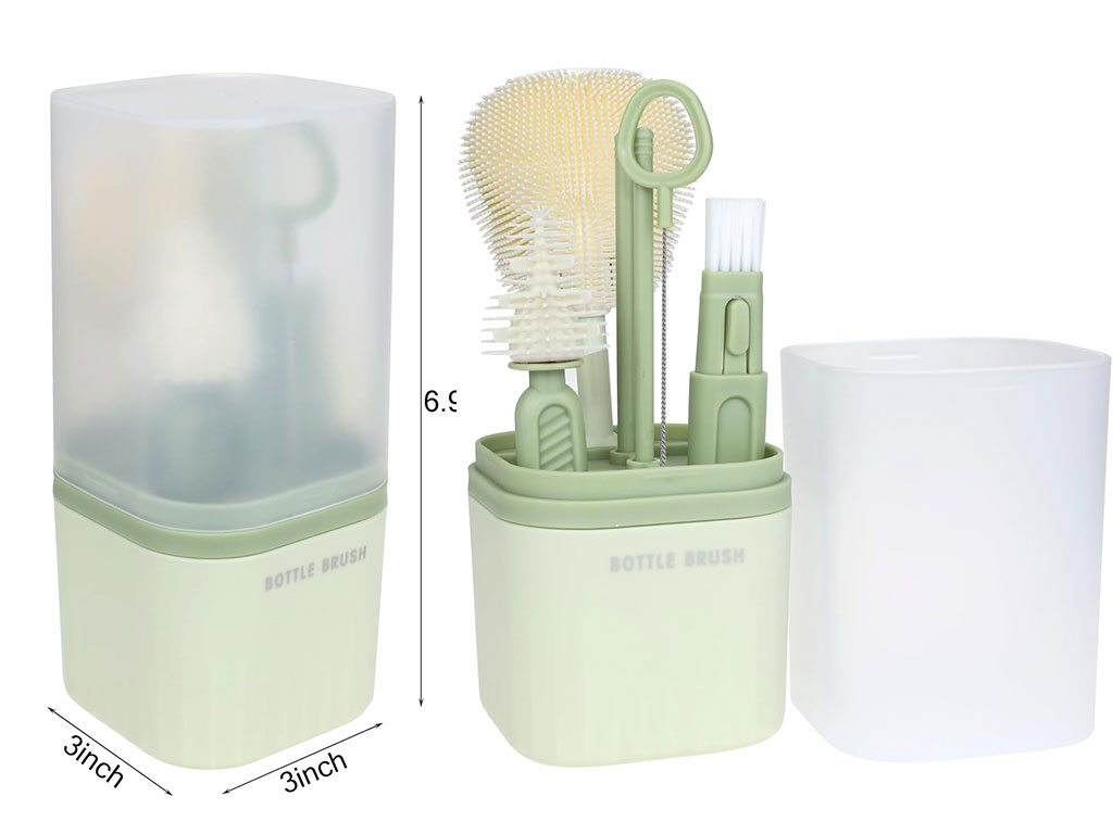 آبچکان و شیشه شور سیلیکونی قاب دار لوازم نوزاد و کودک Bottle Brush