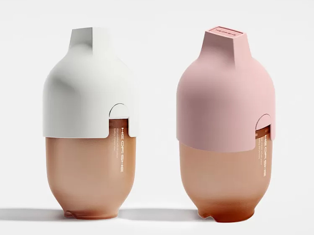 شیشه شیر سیلیکونی آنتی کولیک حجم 160 میلی لیتر هی اور شی HEORSHE