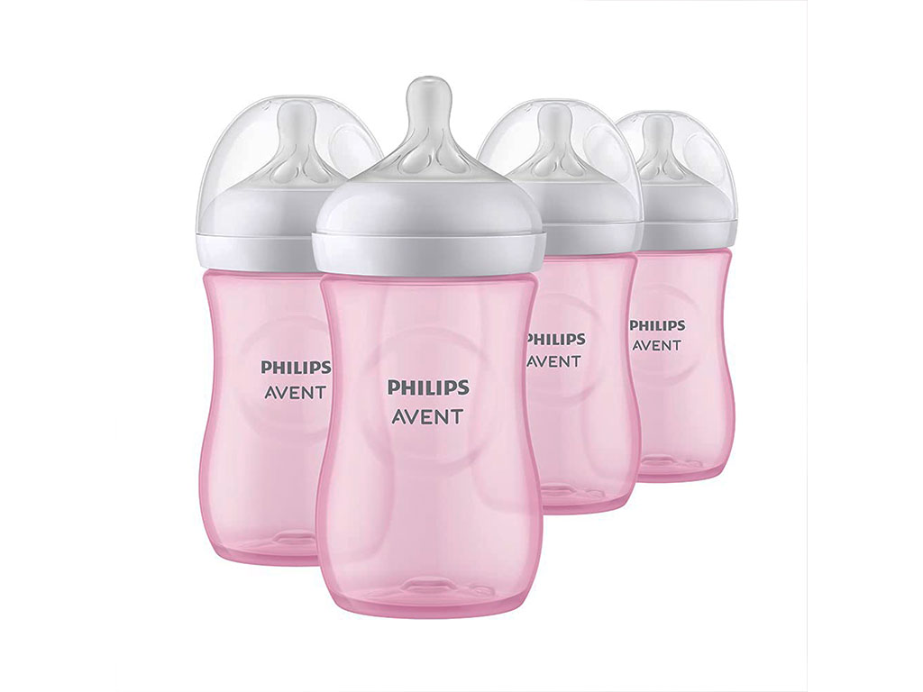 شیشه شیر رنگی بدون جعبه نوزادی 1 ماه به بالا مدل نچرال Natural ظرفیت 260 میلی لیتر philips avent فیلیپس اونت-فاقد جعبه