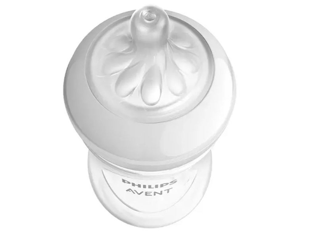 شیشه شیر بدون جعبه نوزادی بالای 1 ماه جریان 3 قطره مدل natural response با حجم 260 میلی لیتر  اونت avent-فاقد جعبه