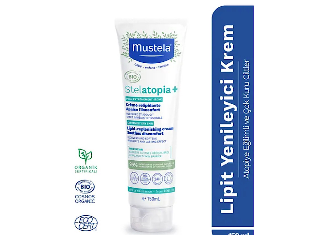 كرم استلاتوپيا مرطوب كننده  و بازسازی کننده پوست 150 میلی لیتر موستلا Mustela