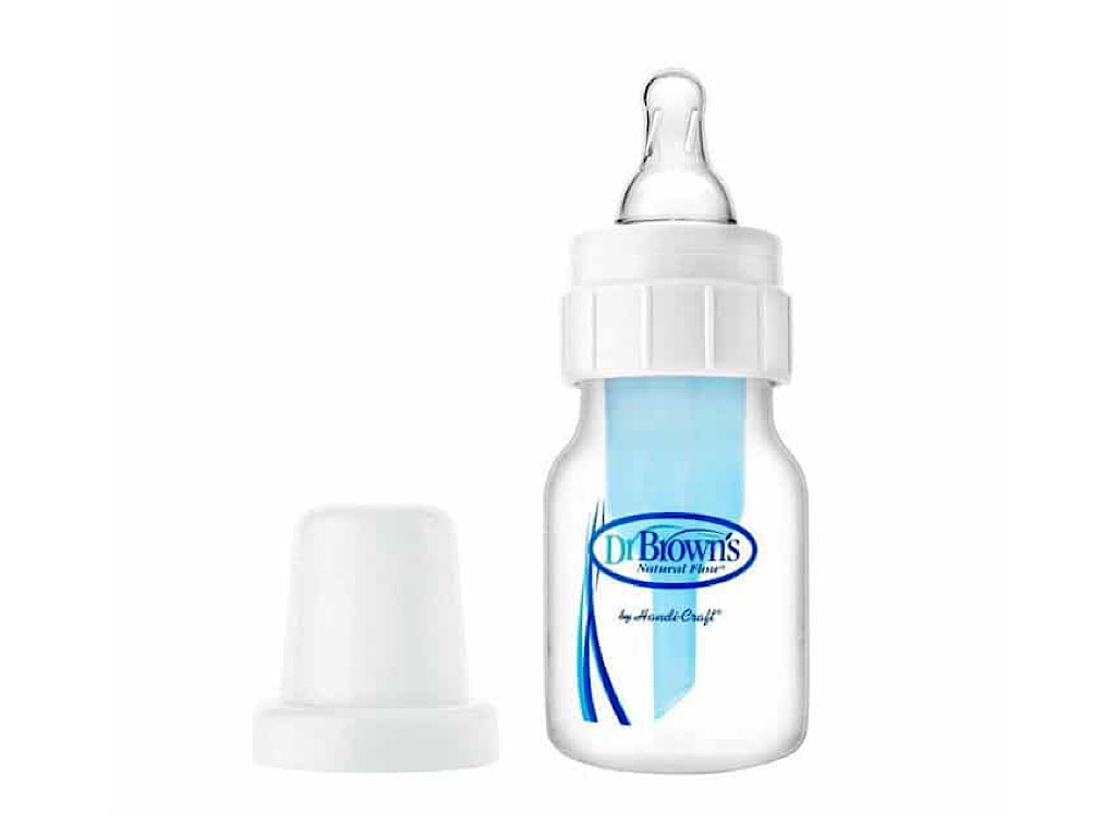 شیشه شیر آنتی کولیک 60 میلی لیتر با سر شیشه  P  دکتر براون  DR BROWNS