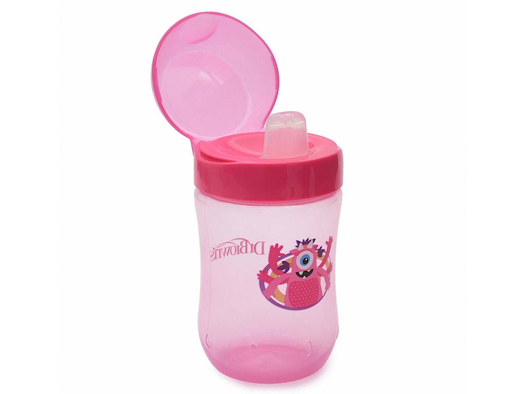 لیوان نوزادی بالای9 ماه حجم 270 میلی لیتر طرح دار دکتر براون Dr Browns